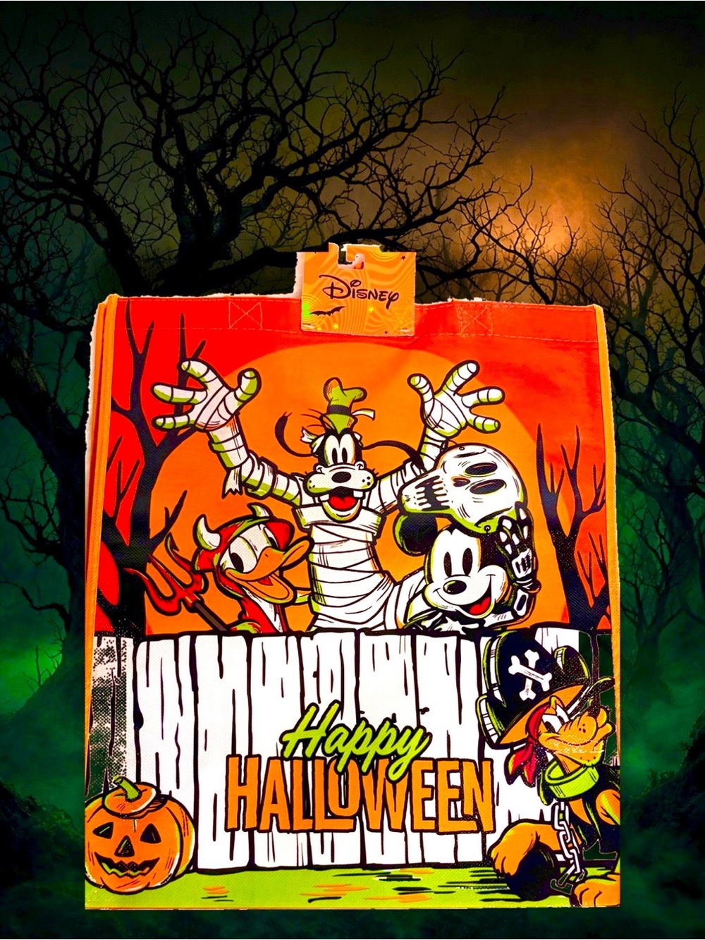 Disney - Halloween Mickey & Friends Reusable Grocery Tote Bag 🎃👻